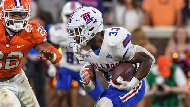 Marquis Crosby 2022 Louisiana Tech football vs Clemson USATSI_19070899